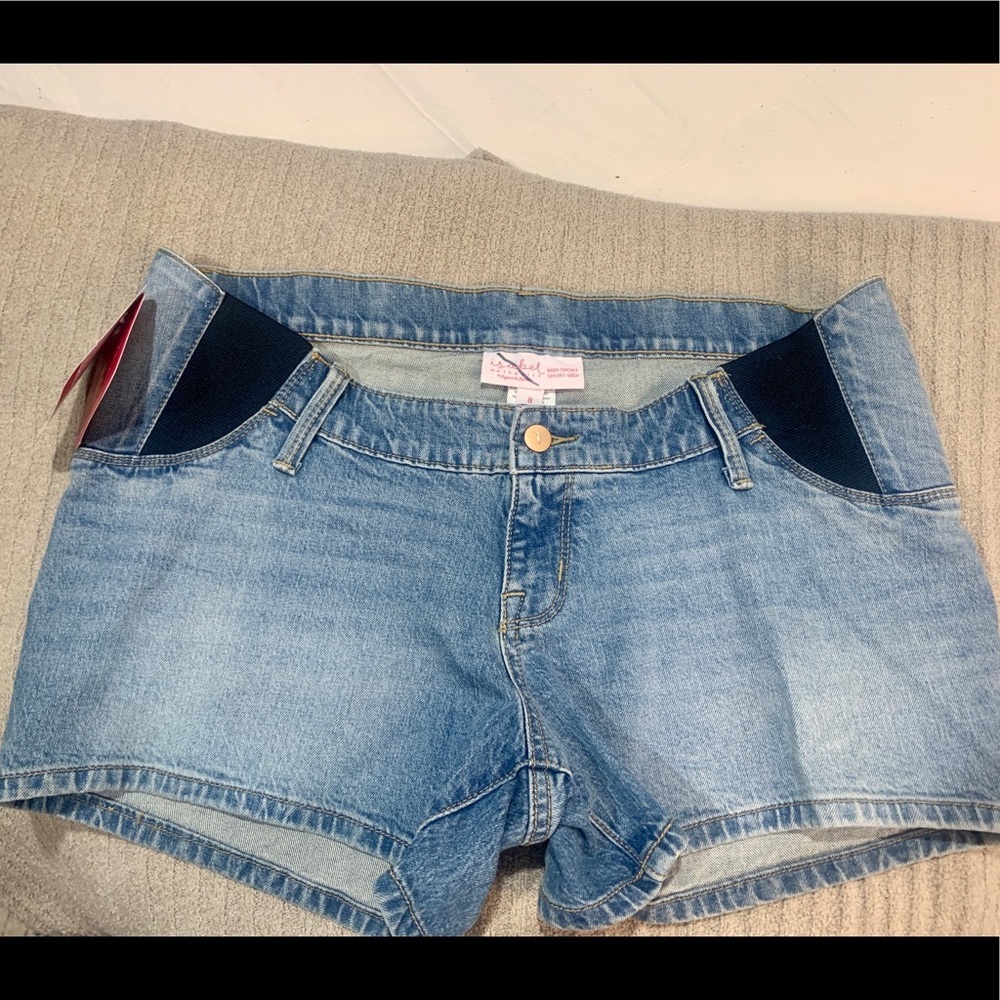 Isabel Maternity Denim Shorts